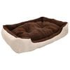 vidaXL Cama para perro con coj&iacute;n acolchado talla XL