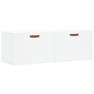vidaXL Armario de pared madera de ingenier&iacute;a blanco 100x36,5x35 cm