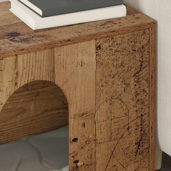 vidaXL Casa para Gatos Madera vieja 51 x 30 x 52 cm