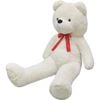 vidaXL Oso de peluche grande XXL blanco 85 cm