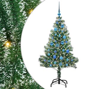 vidaXL &Aacute;rbol de Navidad Artificial Nevado con Luz LED Verde y 150 cm