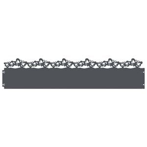 vidaXL Bordes para c&eacute;sped 10 uds. 103 x 0,05 x 22 cm Acero