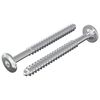 vidaXL Tornillos de Madera 2 uds. Plateado M6 x 70 mm Acero