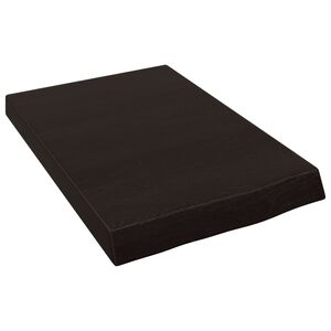 vidaXL Estante pared madera roble tratada marr&oacute;n oscuro 40x60x(2-6) cm