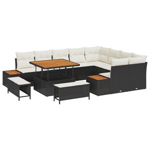 vidaXL Conjunto de sof&aacute;s de jard&iacute;n 12 uds. 11-N&uacute;mero de plazas