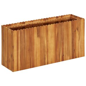 vidaXL Arriate de madera maciza de acacia 100x30x50 cm