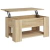 vidaXL Mesa de centro madera de ingenier&iacute;a roble Sonoma 79x49x41 cm