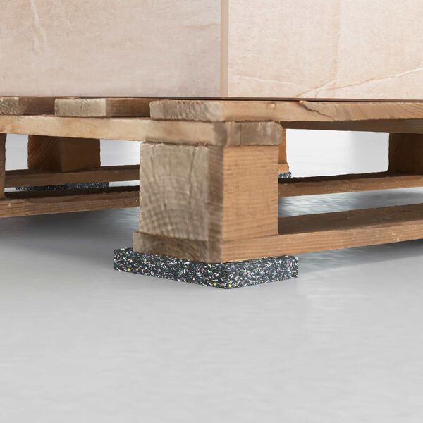 vidaXL Rodillo de Caucho Negro Goma