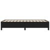 vidaXL Cama individual sin colch&oacute;n cuero sint&eacute;tico negro 90x190 cm