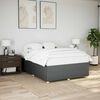 vidaXL Cama sin colch&oacute;n tela gris oscuro 140x190 cm