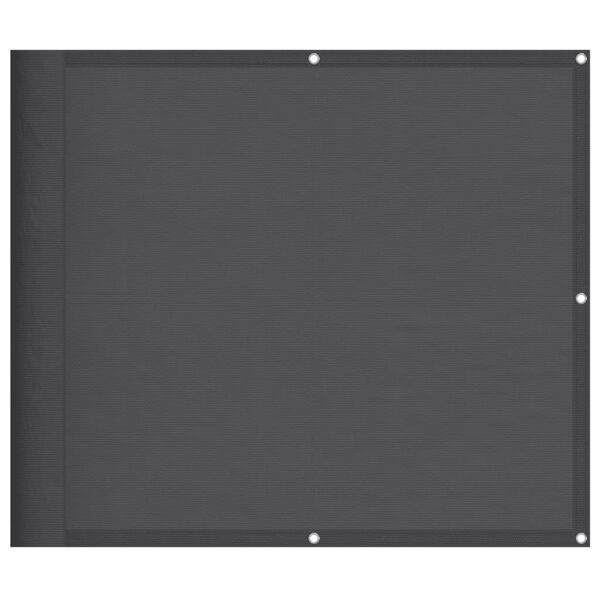 vidaXL Pantalla de balc&oacute;n 100% poli&eacute;ster Oxford antracita 90x700 cm
