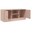 vidaXL Mueble para TV de acero rosa 99x39x44 cm