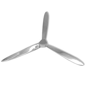 vidaXL H&eacute;lice para la pared aluminio plateado 70 cm
