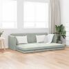 vidaXL Sofá-cama de piso Gris Claro 213 x 70 x 77 cm Terciopelo
