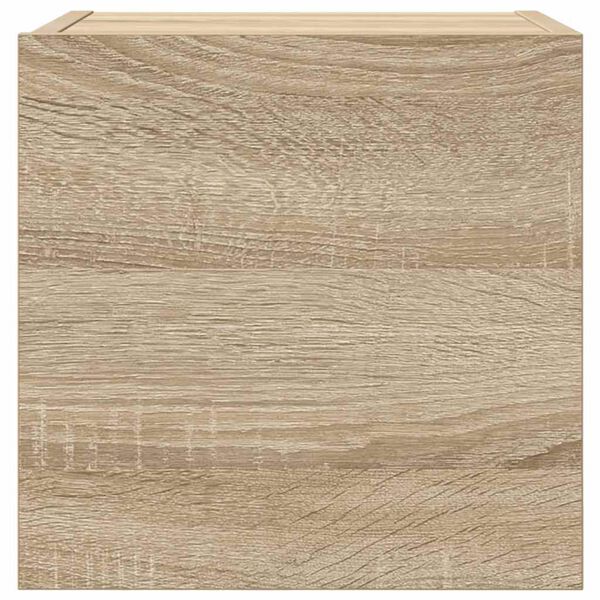 vidaXL Muebles de sal&oacute;n de pared 4 uds roble Sonoma 30,5x30x30 cm