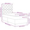 vidaXL Cama tipo Box Spring con colch&oacute;n Crema 100 x 200 cm tela