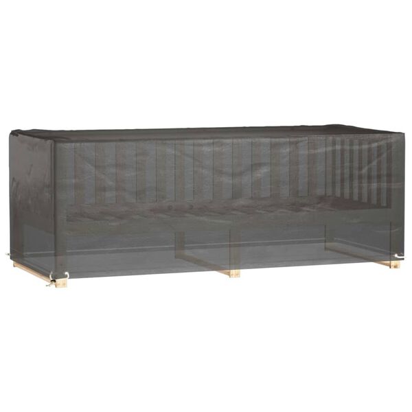 vidaXL Funda para muebles de jardín 8 ojales rectangular 192x82x65 cm