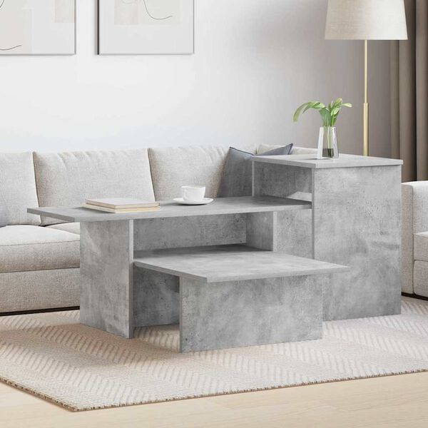 vidaXL Mesa Consola Gris Concreto 91,5 x 35 x 38,5 cm