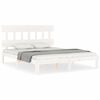 vidaXL Estructura de cama sin colch&oacute;n madera maciza de pino 160x200 cm