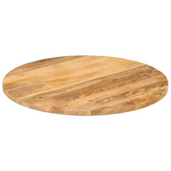 vidaXL Tablero de mesa redondo madera maciza de mango &Oslash; 70x3,8 cm