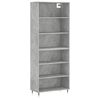 vidaXL Aparador alto madera ingenier&iacute;a gris hormig&oacute;n 69,5x32,5x180 cm