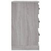 vidaXL Mesita de noche madera contrachapada gris Sonoma 39x39x67 cm