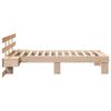 vidaXL Estructura de cama Marrón 75 x 190 cm Madera de pino macizo