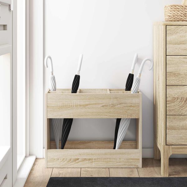 vidaXL Soporte de Sombrilla Roble Sonoma 65 x 24 x 50 cm