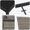 vidaXL Conjunto de Comedor de Jard&iacute;n con coj&iacute;n 7 pcs Gris