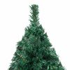 vidaXL &Aacute;rbol de Navidad preiluminado con luces y bolas verde 150 cm