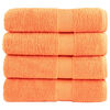vidaXL Toallas de ducha SOLUND 4 unidades naranja 70x140 cm 600 gsm