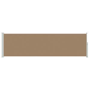 vidaXL Toldo lateral retr&aacute;ctil 117 x 500 cm Poli&eacute;ster Rectangular Topo