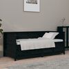 vidaXL Sof&aacute; cama madera maciza de pino negro 75x190 cm