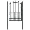 vidaXL Puerta de cerca con picos EMMEN 170 x 100 cm