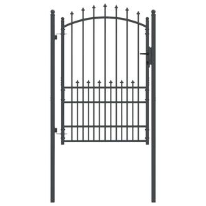 vidaXL Puerta de cerca con picos EMMEN 170 x 100 cm