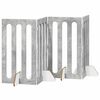 vidaXL Valla plegable para mascotas 4 uds. Gris Hormig&oacute;n