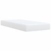 vidaXL Cama box spring con colch&oacute;n cuero sint&eacute;tico blanco 90x190 cm