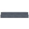 vidaXL Estructura de cama con colch&oacute;n 2 pcs Gris Tenue Terciopelo
