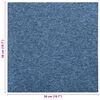 vidaXL Alfombra 20 pcs Azul 50 x 50 cm 100% Polipropileno