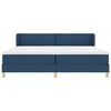 vidaXL Cama tipo Box Spring con colch&oacute;n Azul 200 x 200 cm tela
