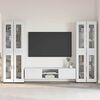 vidaXL Conjunto de mueble de TV FLORIN brillante Madera de ingenier&iacute;a