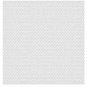 vidaXL Valla alambrada jard&iacute;n acero inoxidable 100x85 cm 20x10x2 mm