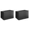 vidaXL Fundas de banco balanc&iacute;n 2 uds 12 ojales PE 215x150x130/150 cm