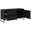 vidaXL Gabinete de TV con caj&oacute;n Roble Negro 100 x 36 x 49.5 cm