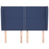 vidaXL Cabecero con orejas de tela azul 147x23x118/128 cm