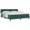 vidaXL Cama tipo Box Spring Verde oscuro 180 x 200 cm Terciopelo