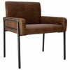 vidaXL Sill&oacute;n de dise&ntilde;o Marr&oacute;n Antelina