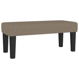 vidaXL Banco de tela gris taupe 70x30x30 cm