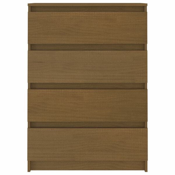 vidaXL Armario auxiliar madera maciza de mango marrón miel 60x36x84 cm