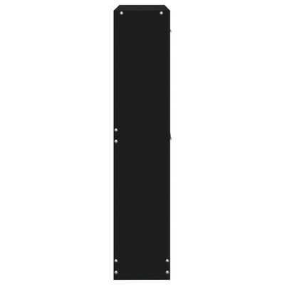 vidaXL Mueble zapatero madera contrachapada negro 59x17x81 cm